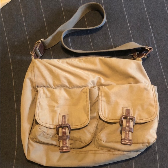 Fossil Vintage Messenger Bag Weathered Crossbody - Picture 1 of 14